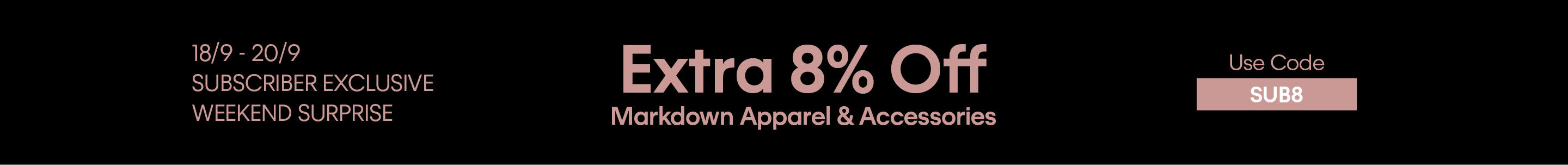 Extra 8% Off